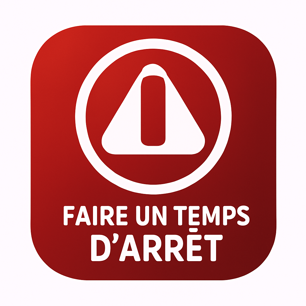 Faire un temps d'arrêt